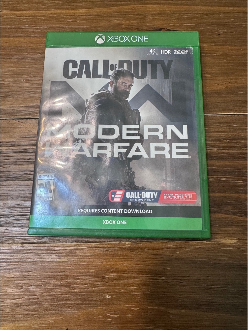 Call of Duty Modern Warfare Xbox One 2019 Complete Case Disc case & disc